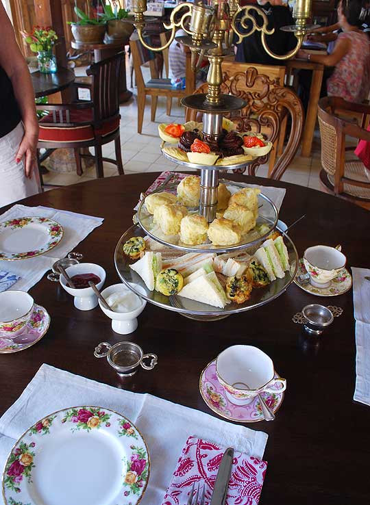 Afternoon Tea cake stand at Biku