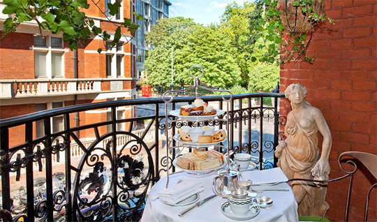 Afternoon Tea can be served on your balcony