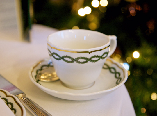 Tea cup at The Milestone Hotel, Photo by Zara Farrar
