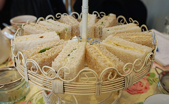 Selection of finger sandwiches at Bake-a-boo