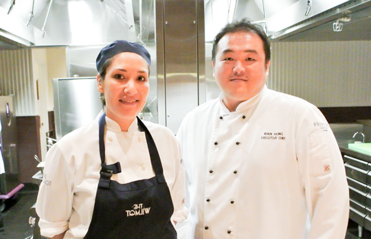 Pastry Chef Andrea Liu and Executive Chef Ryan Hong