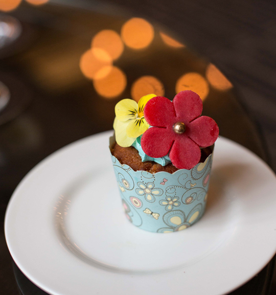 Kaffir lime cupcake