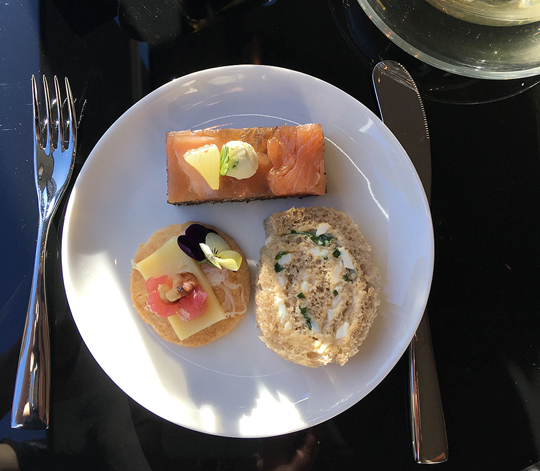 Savoury selection from the Winter High Tea