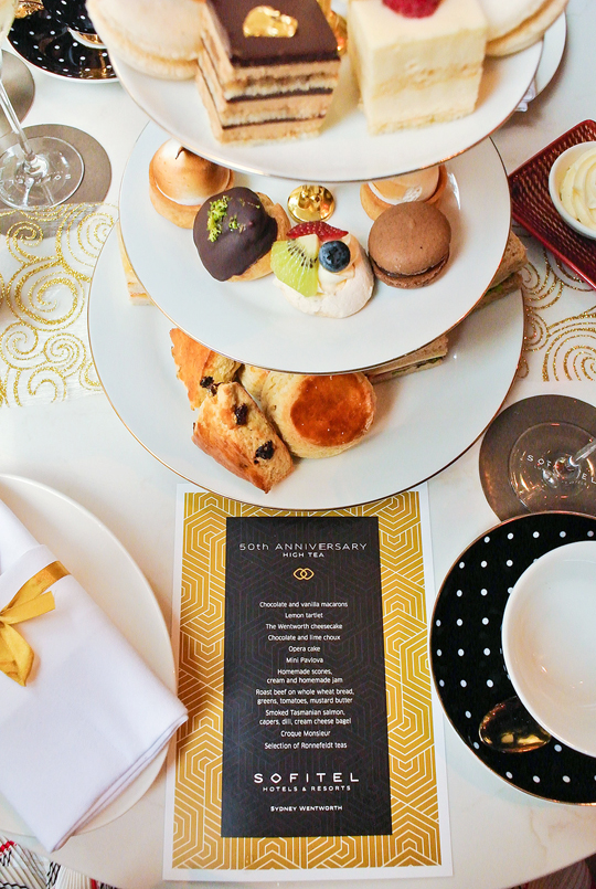 High tea at the Sofitel Sydney