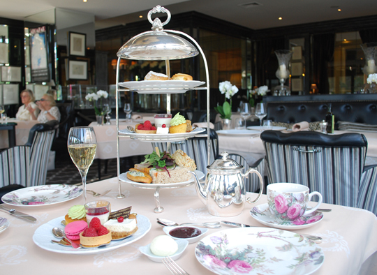 Champagne afternoon tea at Hotel d'Angleterre Geneva