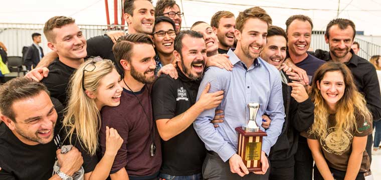 Hugh Kelly of Ona Coffee won the 2017 Australian Barista Championship