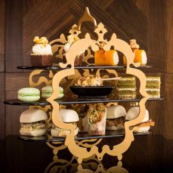 Nephri High Tea stand at the W Hotel London Leicester