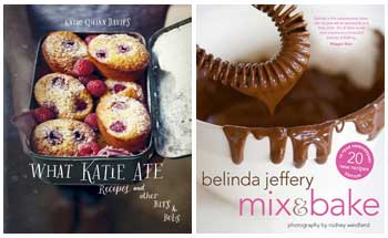 What Katie Ate by Katie Quinn Davies and Mix & Bake by Belinda Jeffery