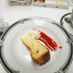 White chocolate cheesecake by Merchant Osteria Venice