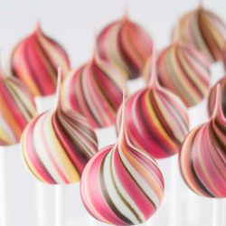 Callebaut Ruby Chocolate Lollipops by Kirsten Tibballs