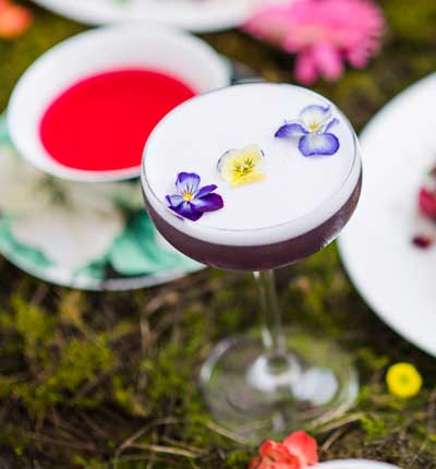 "Flower Power” cocktail 