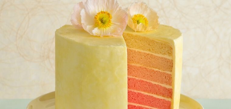 Pink Ombre Layer Cake Recipe