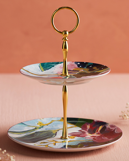 Ecology Bloom 2 Tier Cake Stand