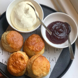 Traditional Buttermilk Scones with Raspberry Jam & Chantilly Cream