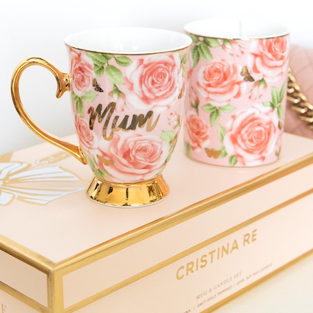 Butterfly Roses Mum Mug & Candle Set from CristinRe