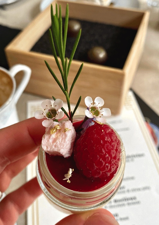 Pannacotta verrine - Mixed berries & raspberry marshmallow