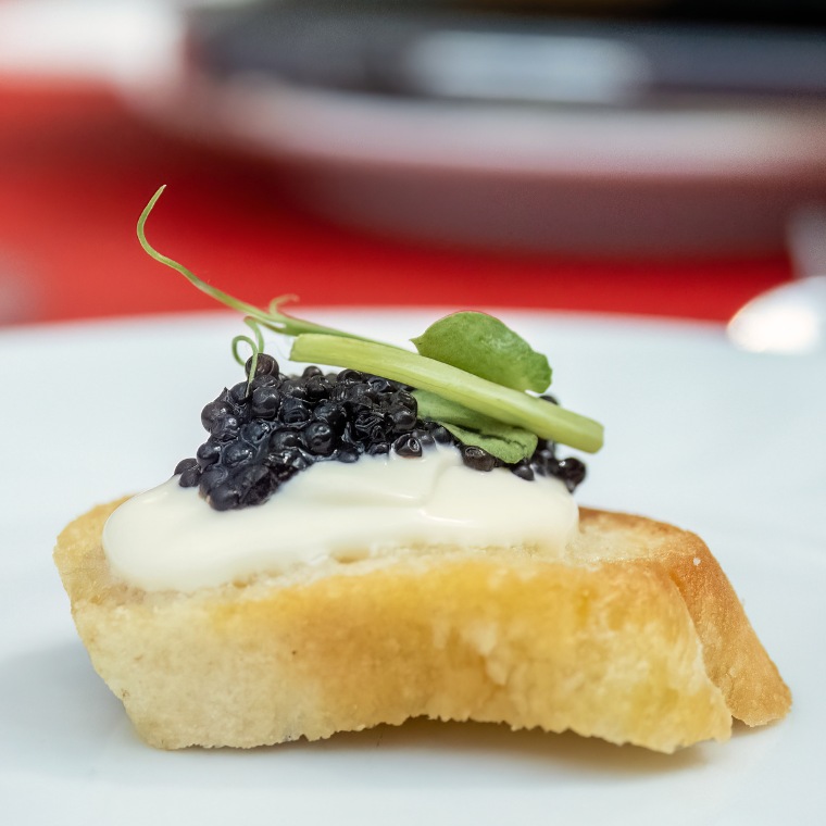 Caviar & Creme Friache Canape