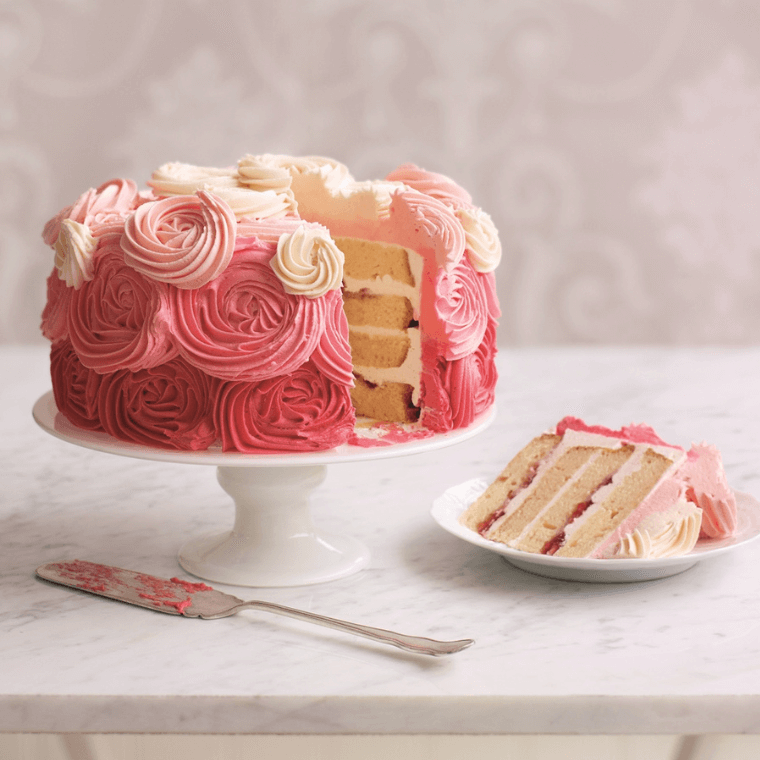 Strawberry Ombré Cake