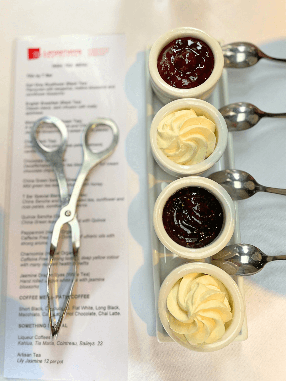 Jam and cream