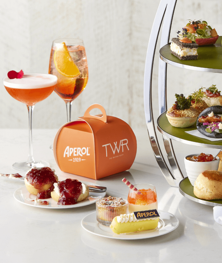 Aperol High Tea at The Waiting Room, Crown Melbourne