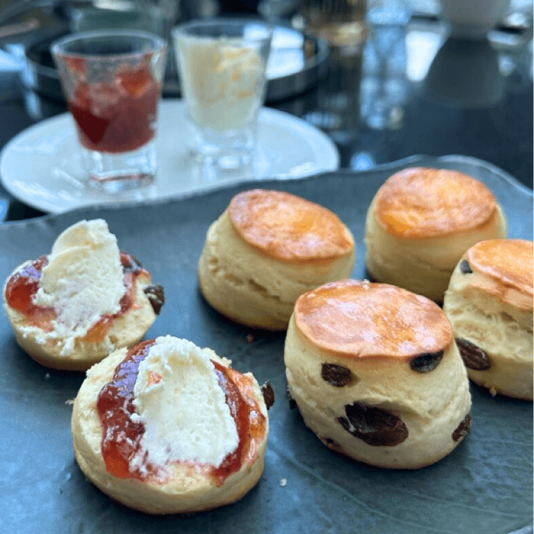 Classic scones and raisin scones, photo credit: Aisha Hillary-Morgan