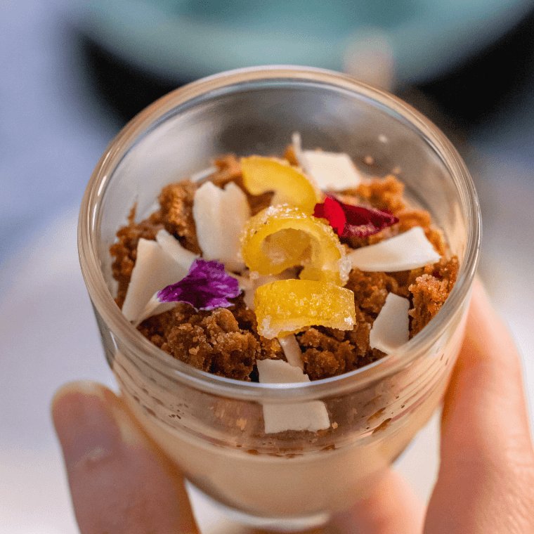 Spiced Mandarin Panna Cotta with Orange Jelly