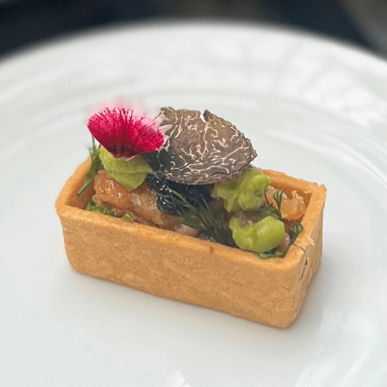 Tartare - Cured Salmon, Sevruga Caviar and Spiced Avocado