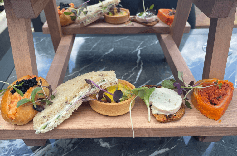 Bottomless Garden Party Afternoon Tea at Sabine Rooftop, photo credit: Sylvie Woods