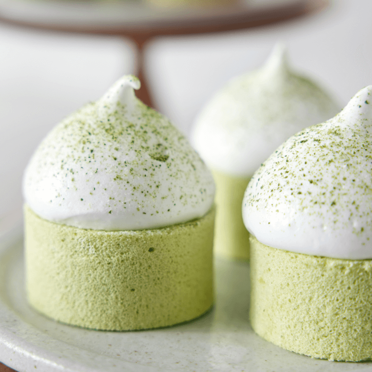Mojito mousse, apple tatin, lime, river mint meringue