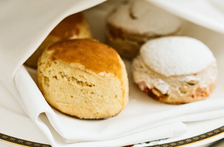 Langham Signature scones and Stollen scones