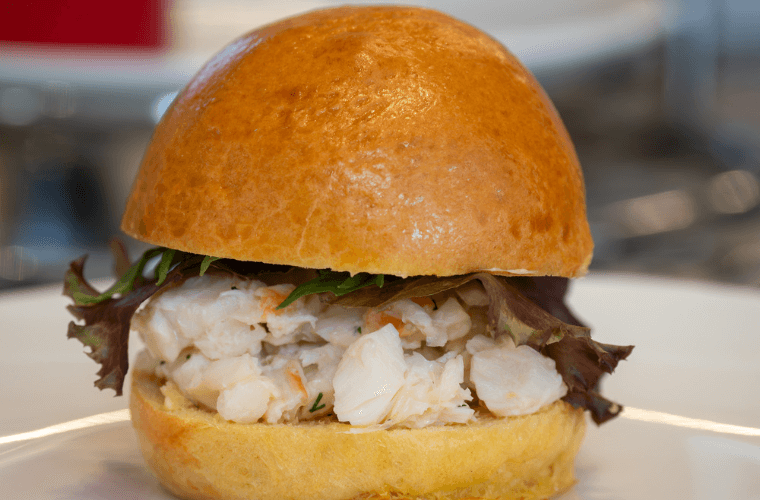 Lobster brioche, butter lettuce, pickled fennel