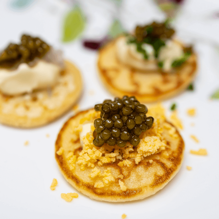 Oscietra caviar with accompaniments ($