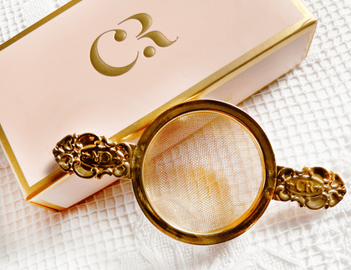 Cristina Re’s Vintage Gold Tea Strainer