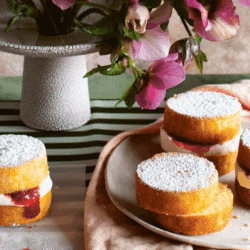 Tilly Pamment's Strawberry & Rhubarb Jam Victoria Sponge Recipe