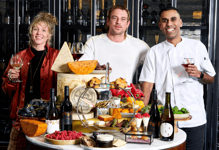Ellie Studd, Sam Studd and Executive Chef Apoorva Kunte