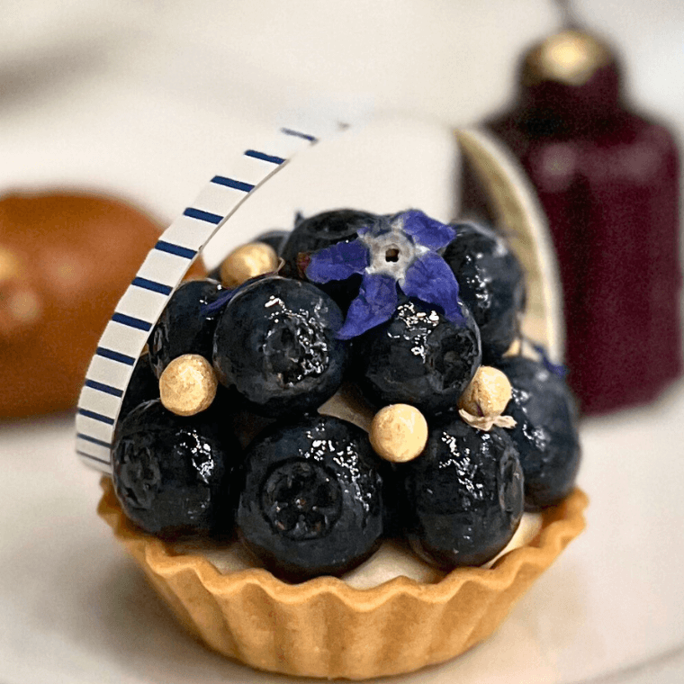 Blueberry & Lemon Frangipane Tartlet, photo credit: Michelle Milton