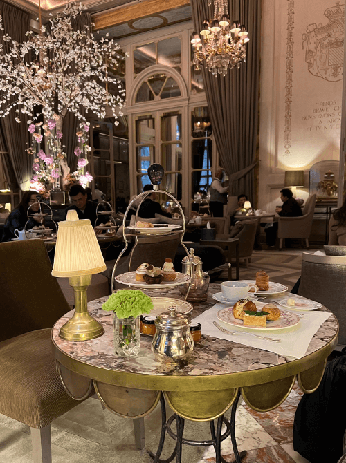 Marie Antoinette Tea Time at Hôtel de Crillon Paris, photo credit: Hôtel de Crillon