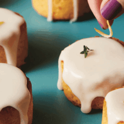 Mini Lemon Thyme Polenta Cakes