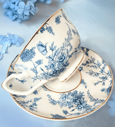 Cristina Re French Toile teacup and saucer