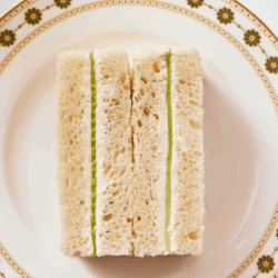Classic Cucumber & Clotted Cream Sandwich from The Langham Afternoon Tea Book
